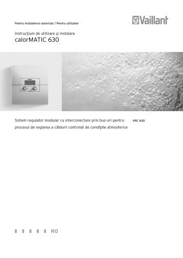 Manual de instalare si utilizare - Calor
