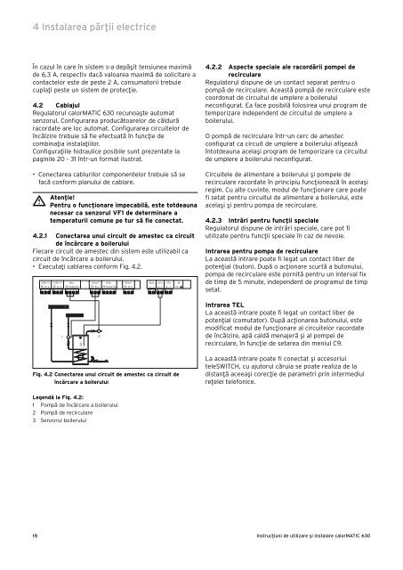 Manual de instalare si utilizare - Calor