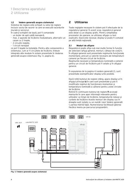 Manual de instalare si utilizare - Calor