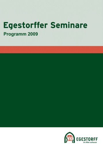 Programm 2009 - Egestorff Stiftung