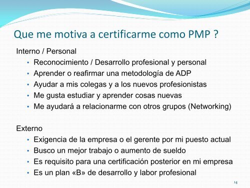 Febrero Webinar Quiero ser PMP y no se como empezar - Project ...