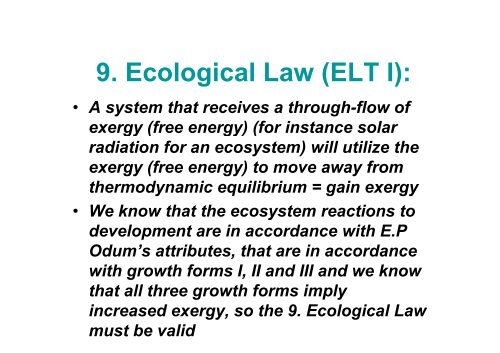Introduction to Ecosystem Theory