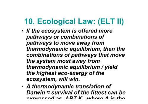 Introduction to Ecosystem Theory