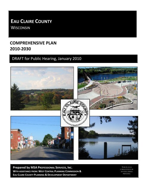 COMPREHENSIVE PLAN 2010-2030 - Eau Claire County