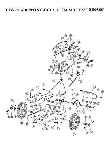 TAV.374 GRUPPO STEGOLA E TELAIO FT 530 - Benassi.Eu