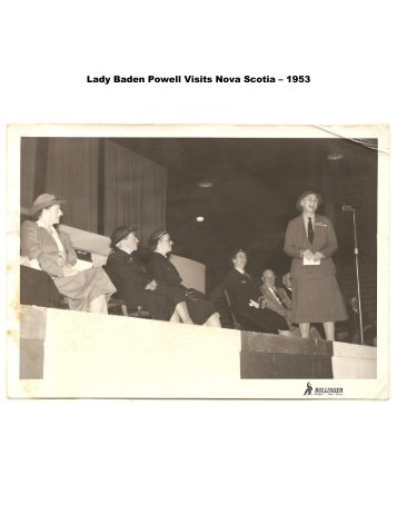 Lady Baden Powell visit 1953 - Girl Guides of Canada