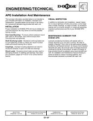 ENGINEERING/TECHNICAL APG Lubrication - Dodge-pt.com