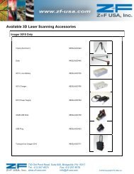 Available 3D Laser Scanning Accessories - Z+F USA, Inc.