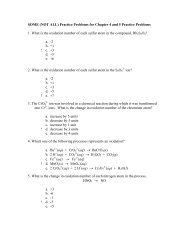 SOME (NOT ALL) Practice Problems for Chapter 4 and 5 Practice ...