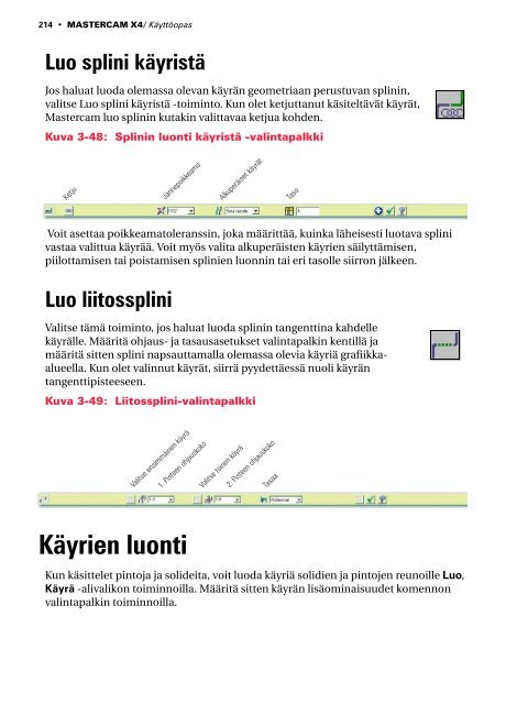 Mastercam X4 kÃ¤yttÃ¶opas - Mastercam.fi