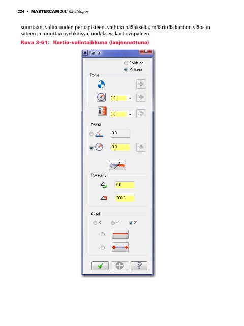 Mastercam X4 kÃ¤yttÃ¶opas - Mastercam.fi
