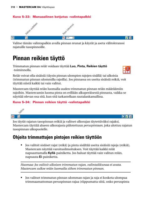 Mastercam X4 kÃ¤yttÃ¶opas - Mastercam.fi