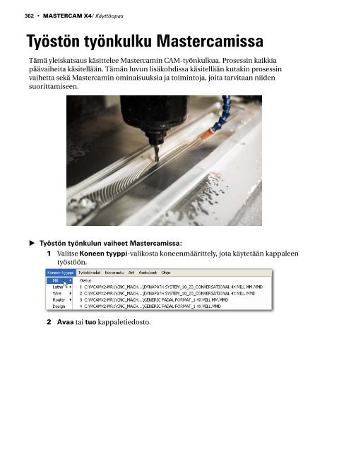 Mastercam X4 kÃ¤yttÃ¶opas - Mastercam.fi