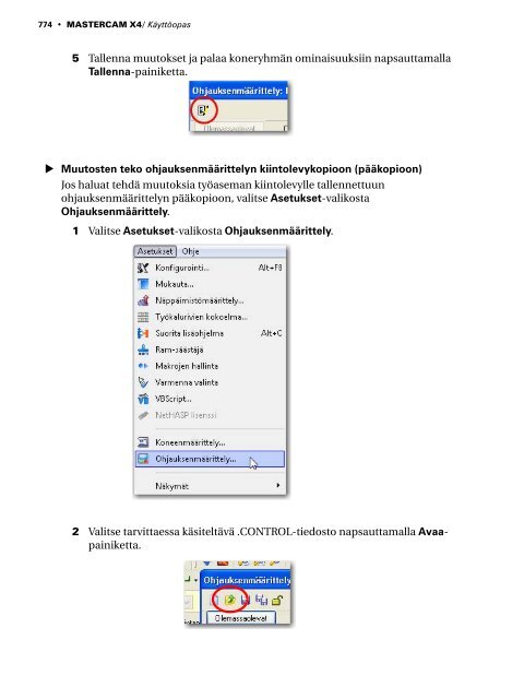 Mastercam X4 kÃ¤yttÃ¶opas - Mastercam.fi