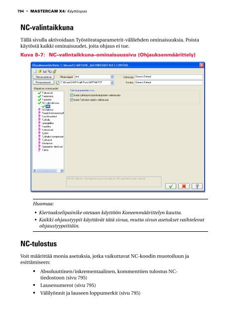 Mastercam X4 kÃ¤yttÃ¶opas - Mastercam.fi