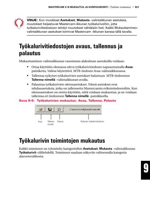 Mastercam X4 kÃ¤yttÃ¶opas - Mastercam.fi