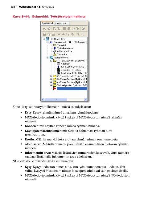 Mastercam X4 kÃ¤yttÃ¶opas - Mastercam.fi