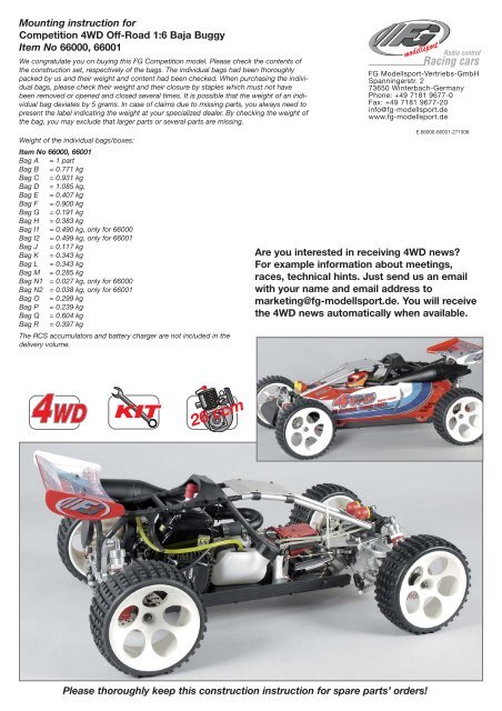 Baja Buggy Competition 4WD - rc-car-online.de - RC Car Shop ...