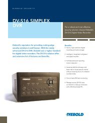 DV-S16 SIMPLEX DVR - Diebold