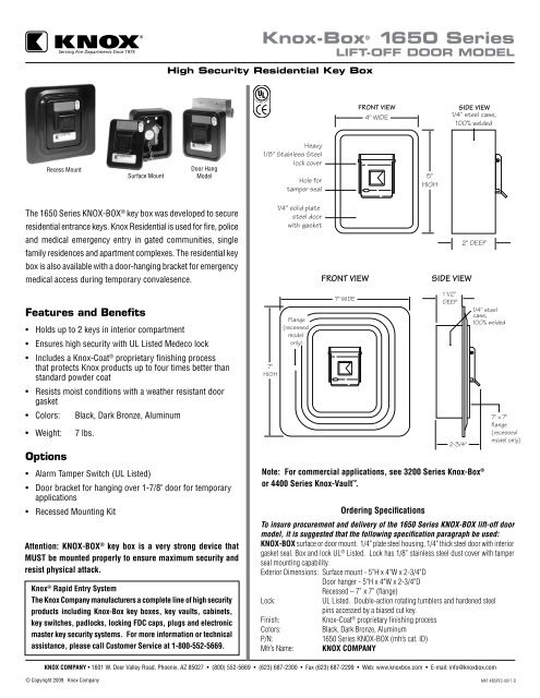 16+ Knox Box Mounting Height