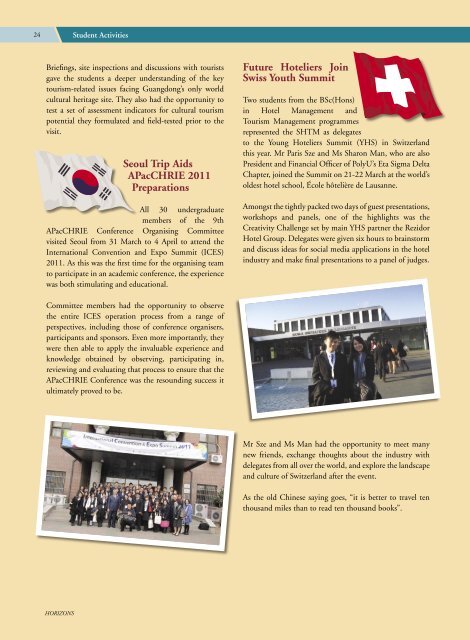 Vol 11 Issue 2, September 2011 - School of Hotel & Tourism ...