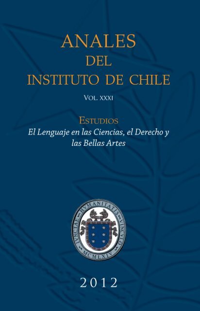 El Lenguaje en las Ciencias, el Derecho y las ... - Instituto de Chile