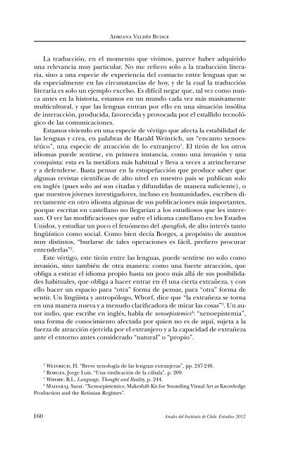 El Lenguaje en las Ciencias, el Derecho y las ... - Instituto de Chile