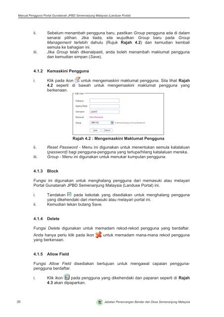 Manual Pengguna Portal Gunatanah JPBD Semenanjung Malaysia