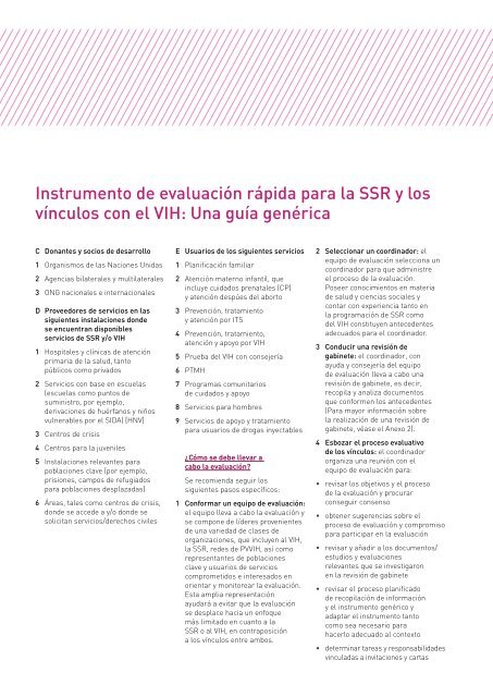 instrumento de evaluaciÃ³n rÃ¡pida para la salud sexual y ... - UNFPA