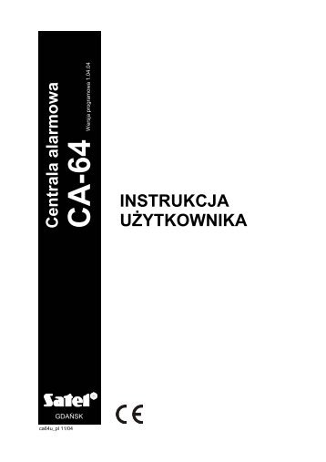 CA-64 instrukcja uÅ¼ytkownika - Satel