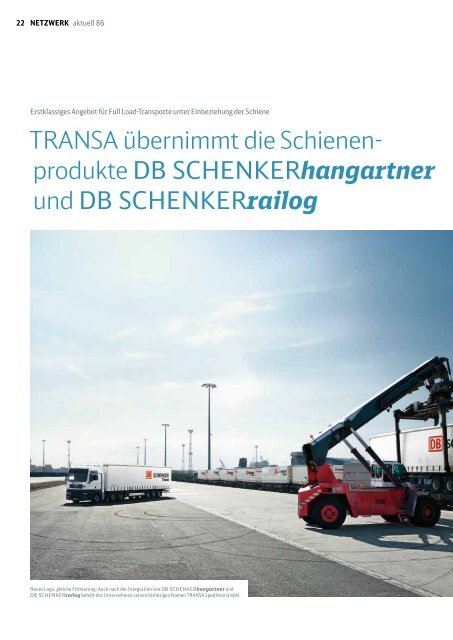 SCHENKERhangartner - Schenker Deutschland AG - DB Schenker