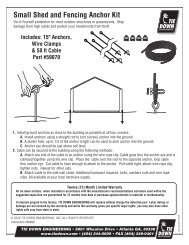 Small Shed and Fencing Anchor Kit