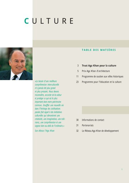 Brochure AKTC - Aga Khan Development Network