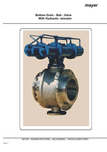 Ball - Valve With Hydraulic