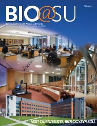 Fall 2010 - the Department of Biology - Syracuse University