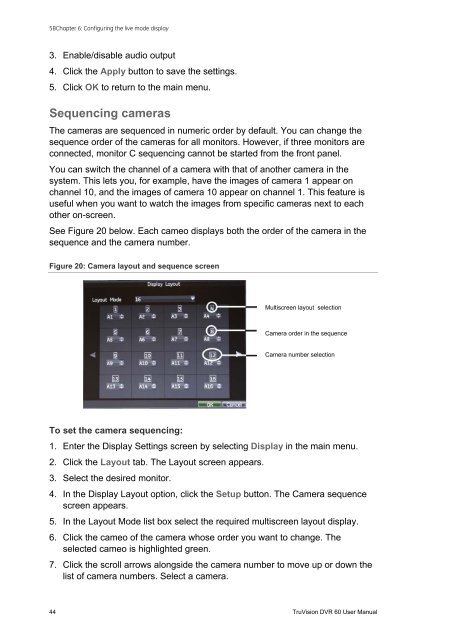 TruVision DVR 60 User Manual - Interlogix