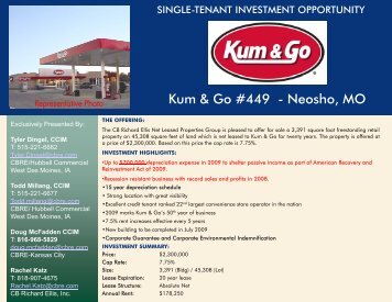 Kum & Go #449 - Neosho, MO - CB Richard Ellis/Hubbell Commercial