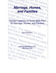 Marriage, Homes, and Families PDF - Gospel Lessons