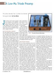 A Low-Mu Triode Preamp - Pete Millett's DIY Audio pages