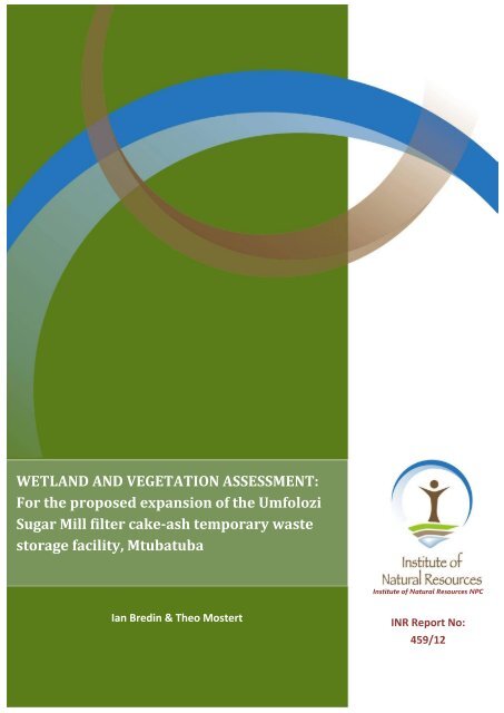 WETLAND DELINEATION REPORT - SRK Consulting