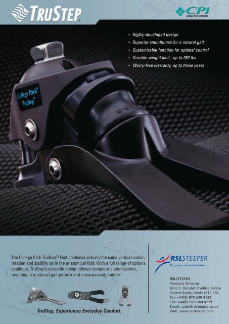 TruStep Brochure - R S L Steeper