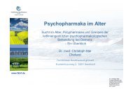 Psychopharmaka im Alter - Fachkliniken Nordfriesland gGmbH