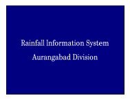 Rainfall Information System Aurangabad Division