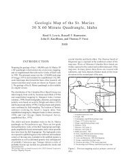 Geologic Map of the St. Maries 30 X 60 Minute Quadrangle, Idaho