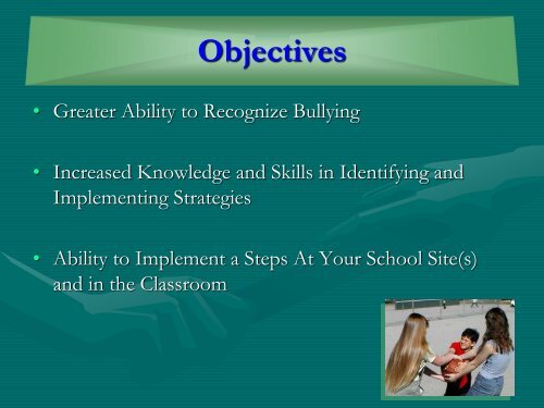 Bullying Prevention Classroom Strategies - Santa Cruz County ...