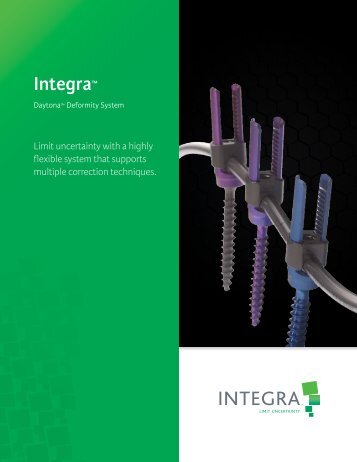 Daytona Deformity System Sell Sheet.pdf - Integra LifeSciences