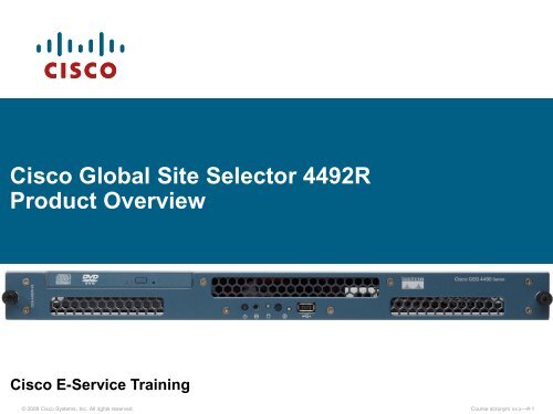 Cisco GSS-4492R-K9 (Lot De 2) - Modules Réseau D'Occasion RAID 0 1