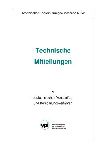 Technische Mitteilungen - vpi-NRW