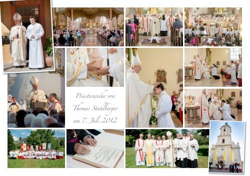 Bilder der Priesterweihe und Primiz von Thomas Stahlberger