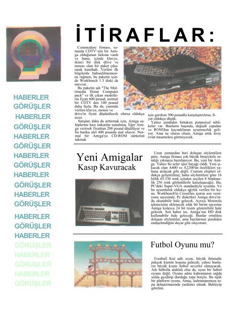 Amiga Dunyasi - Sayi 28 (Eylul 1992).pdf - Retro Dergi